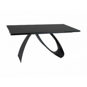 Стол обеденный SIGNAL DIUNA черный/черный мат 160-240/90